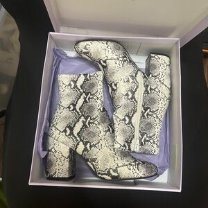 Madden girl snakeskin booties